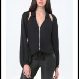 Bebe Cropped Shirt NWT